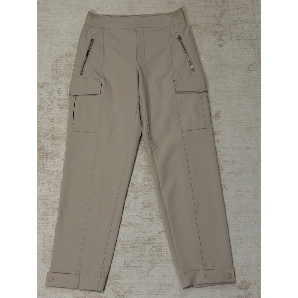 Athleta Womens Headlands Hybrid Cargo Pants Beige Tan Petite 2P Stretch Hiking